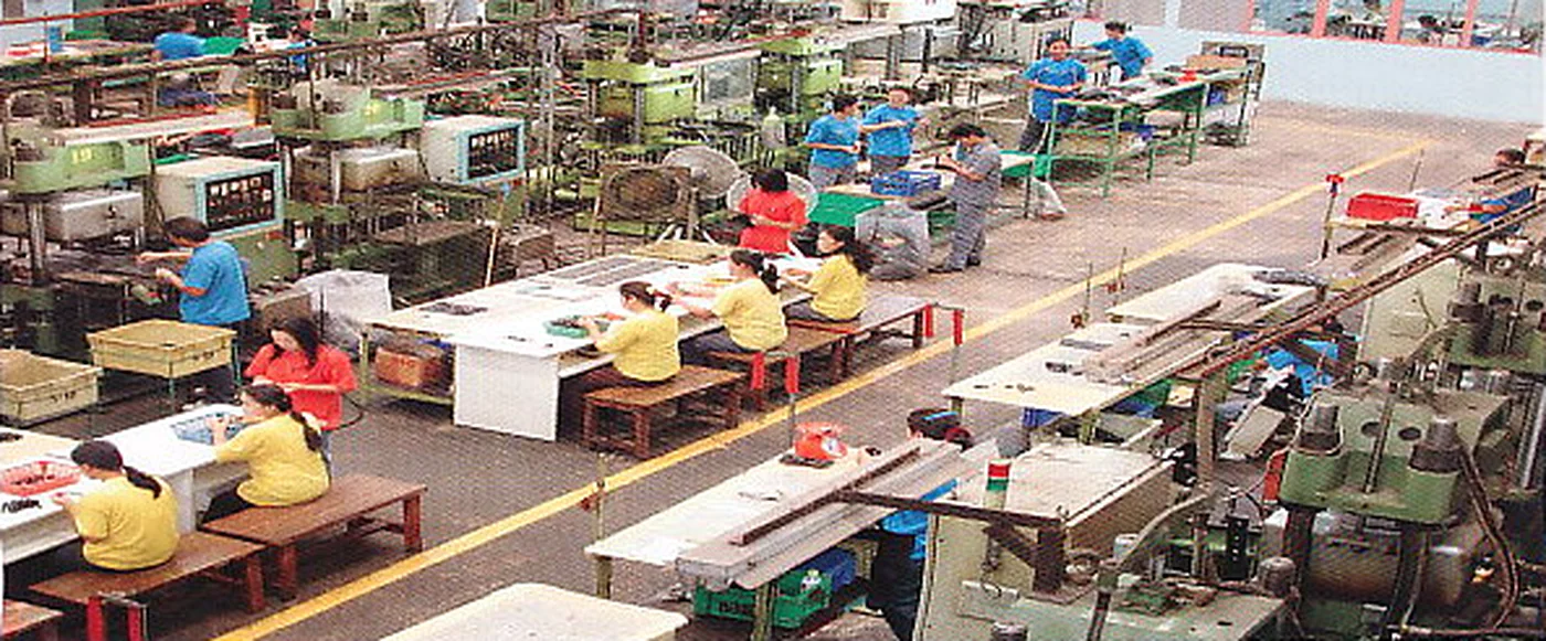 The Erawan Rubber production floor